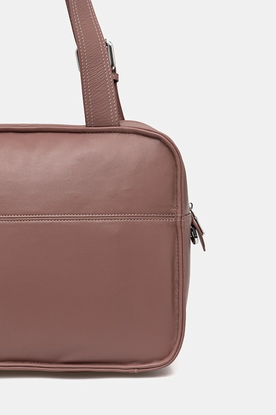 Doplnky Patrizia Pepe kabelka typu tote dámska kožená 2B0125.L113F ružová