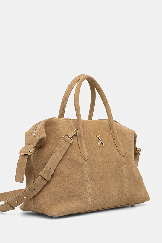 Patrizia Pepe torebka zamszowa 2B0145.L152 beżowy SS26