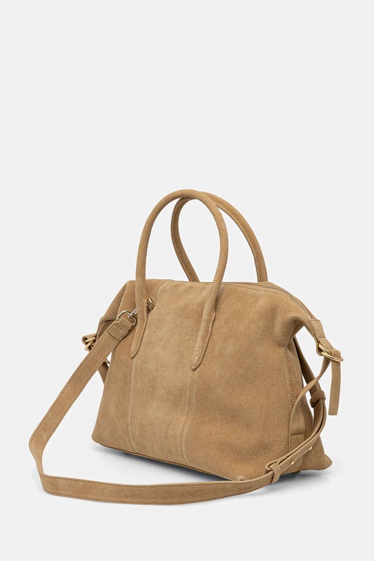 Akcesoria Patrizia Pepe torebka zamszowa 2B0145.L152 beżowy