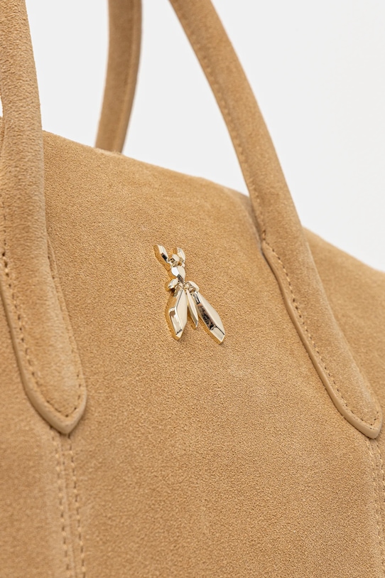 Patrizia Pepe torebka zamszowa beżowy 2B0145.L152