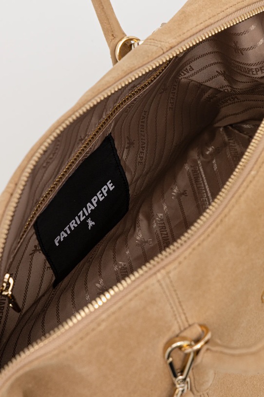 Patrizia Pepe torebka zamszowa 2B0145.L152 beżowy