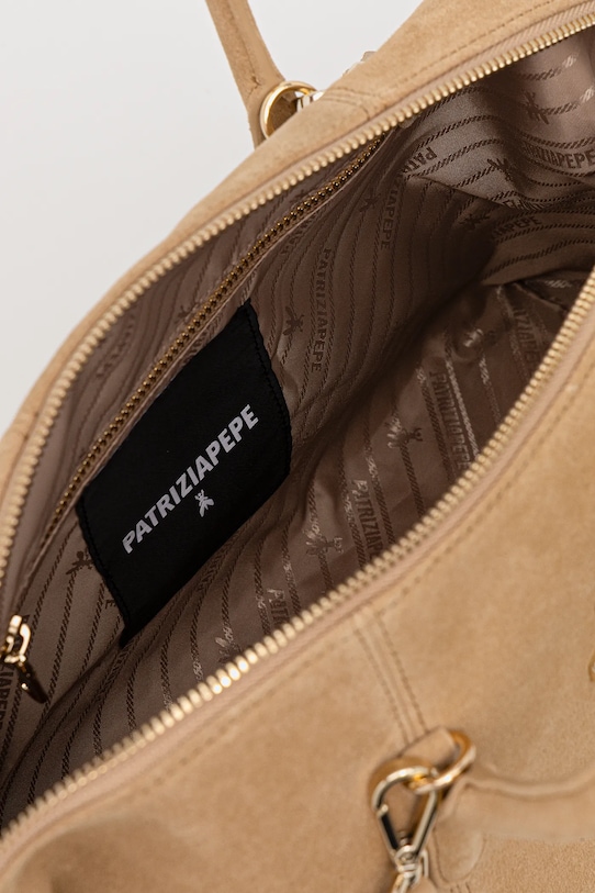 Patrizia Pepe torebka zamszowa 2B0145.L152 beżowy