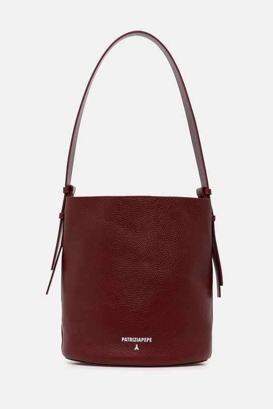 Patrizia Pepe torebka damska skórzana bordowy 8B0287.L148