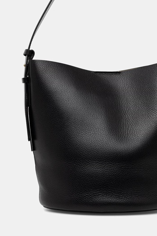 Akcesoria Patrizia Pepe torebka damska skórzana 8B0287.L148 czarny