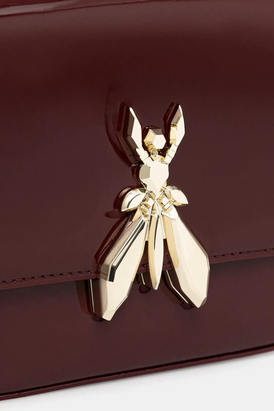 Patrizia Pepe torebka skórzana bordowy 8B0303.L125