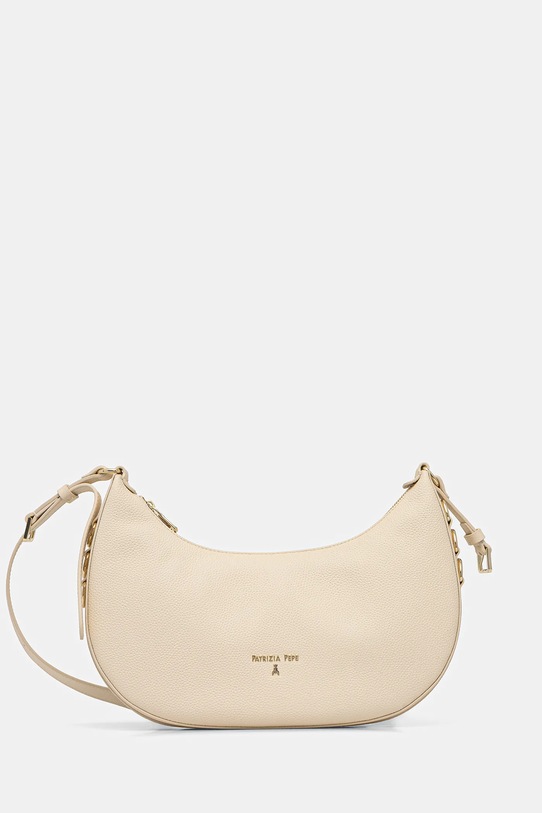 Patrizia Pepe torebka skórzana skóra licowa beżowy 8B0311.L001