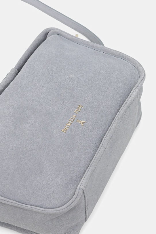 Patrizia Pepe torebka zamszowa niebieski 8B0316.L152