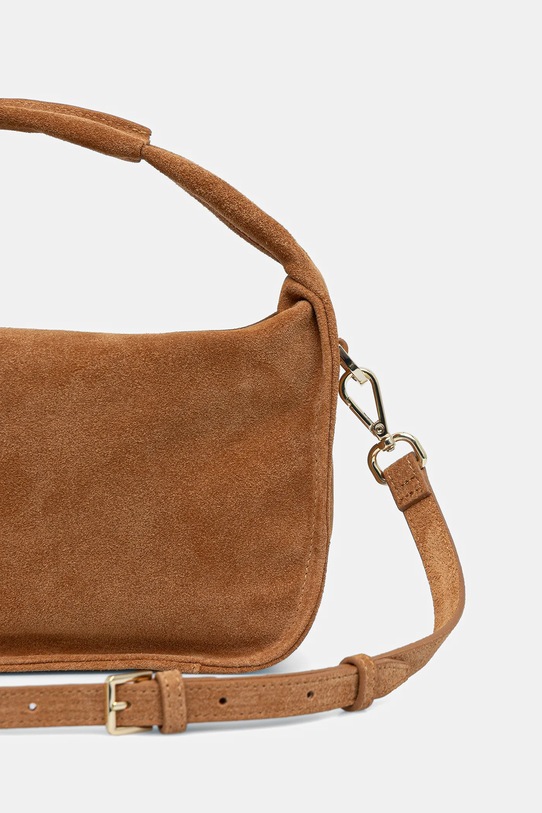 Akcesoria Patrizia Pepe torebka zamszowa 8B0316.L152 brązowy