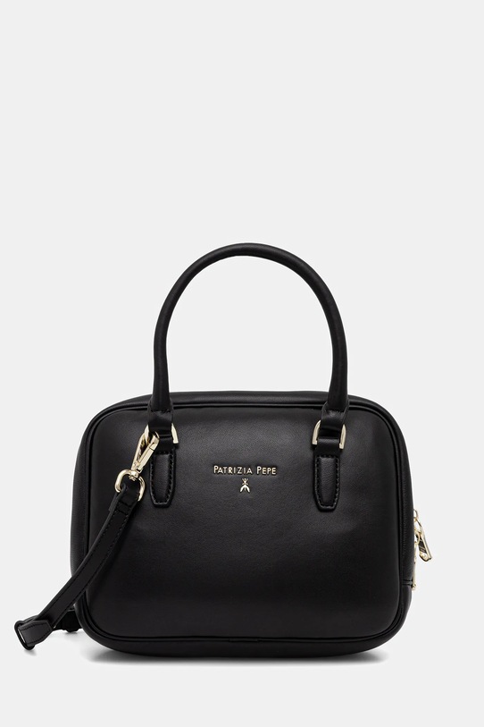 Patrizia Pepe torebka skórzana skóra licowa czarny 8B0320.L113