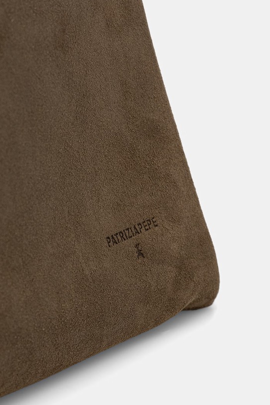 Patrizia Pepe torebka damska zamszowa zielony 8B0321.L153