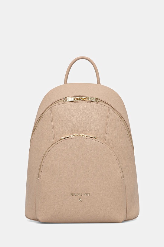 Patrizia Pepe plecak skórzany skóra licowa beżowy 8B0325.L001