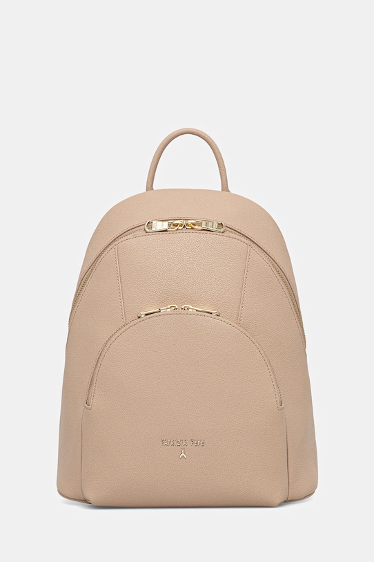 Patrizia Pepe plecak skórzany skóra licowa beżowy 8B0325.L001