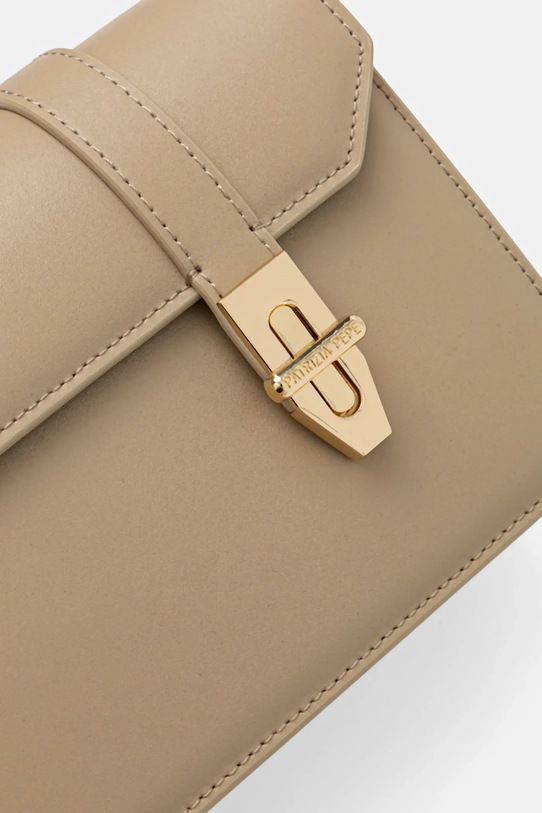 Patrizia Pepe torebka skórzana beżowy 8B0327.L061