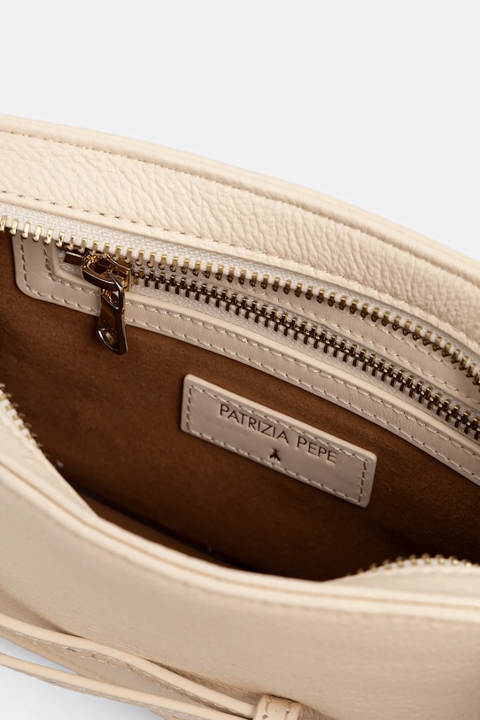 Usnjena torbica Patrizia Pepe 8B0328.L162 bež
