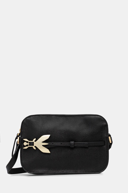 Patrizia Pepe torebka skórzana nie mieści A4 czarny 8B0328.L162