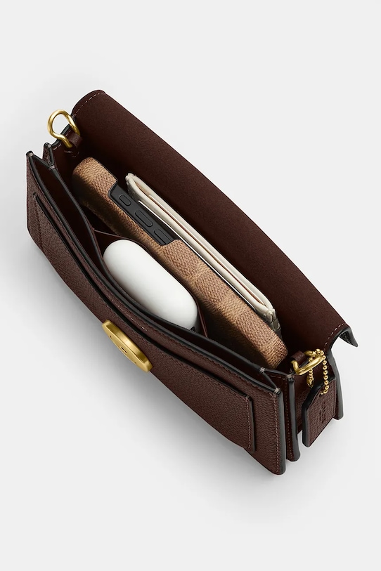 Coach torebka skórzana Tabby 19 brązowy CBF14