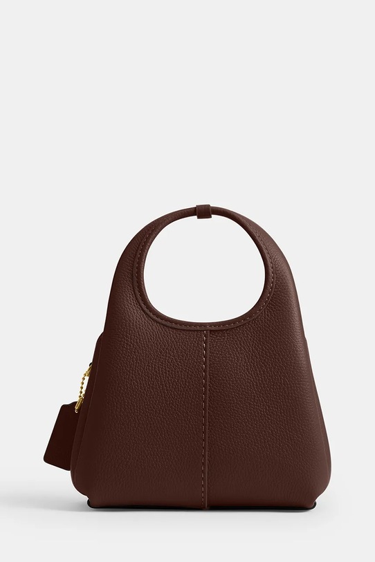 Coach torebka skórzana Lana 19 CCY32 brązowy SS26