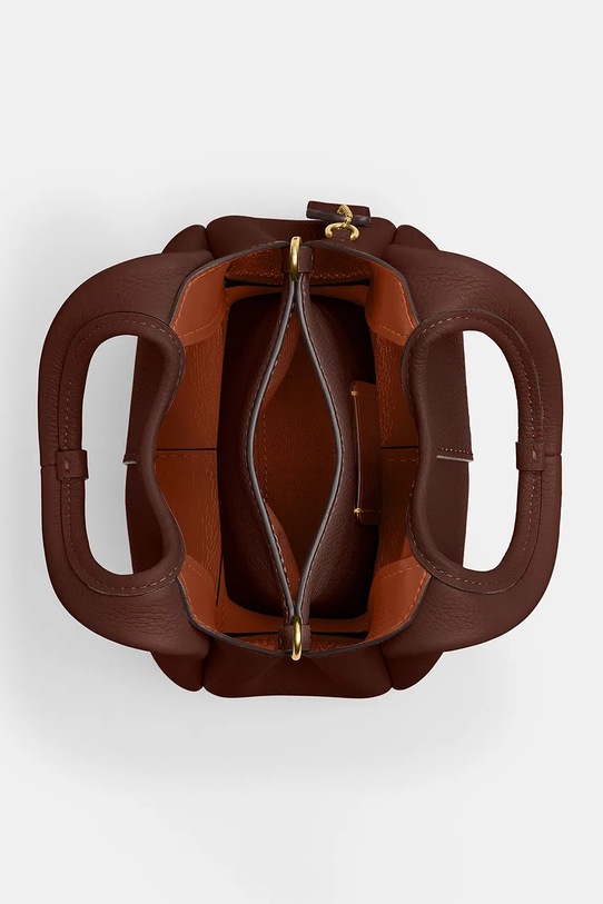 Coach torebka skórzana Lana 19 CCY32 brązowy