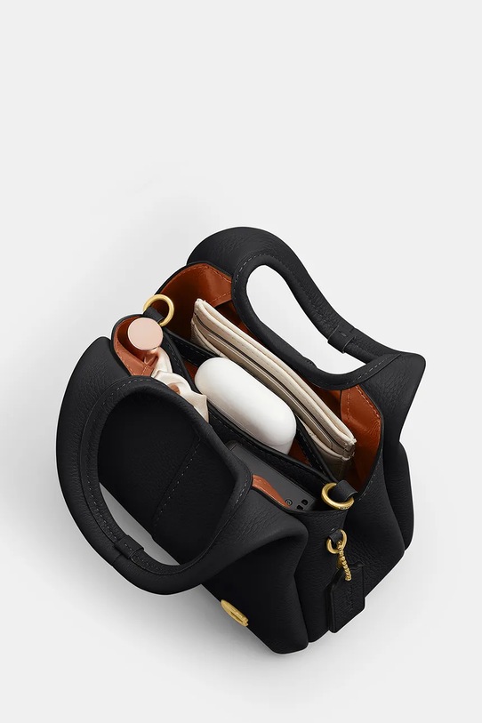 Coach torebka skórzana Lana 19 czarny CCY32