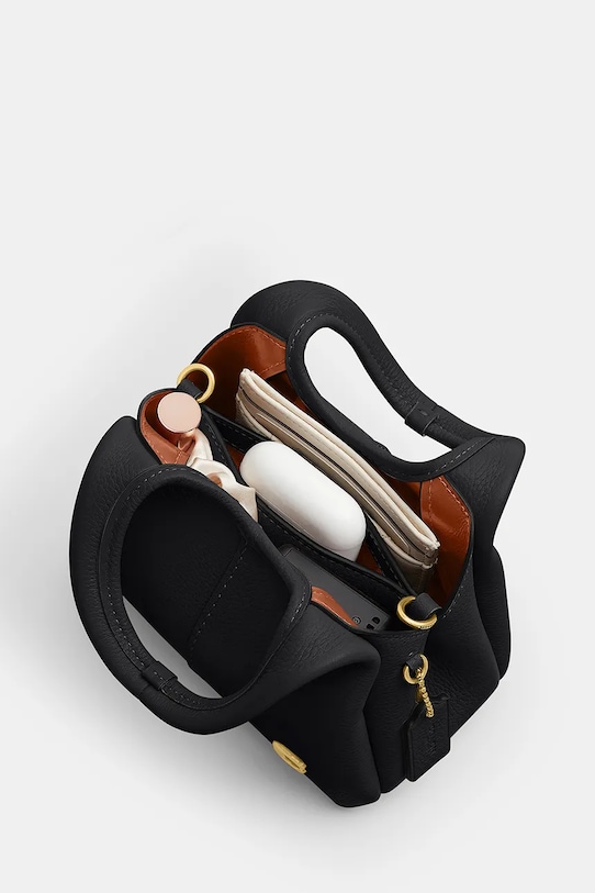 Coach torebka skórzana Lana 19 czarny CCY32