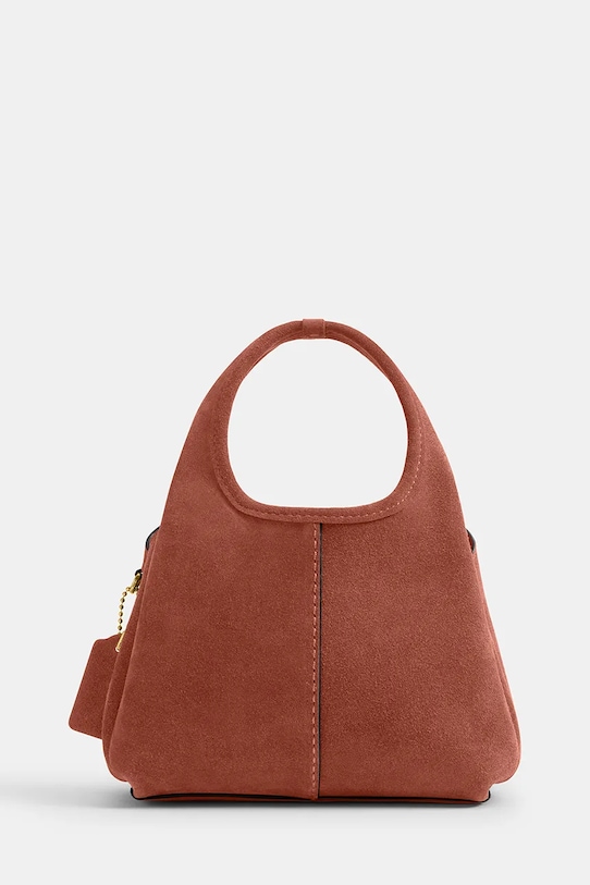 Coach torebka crossbody damska zamszowa Suede Lana Shoulder Bag 19 CCY33 brązowy SS26