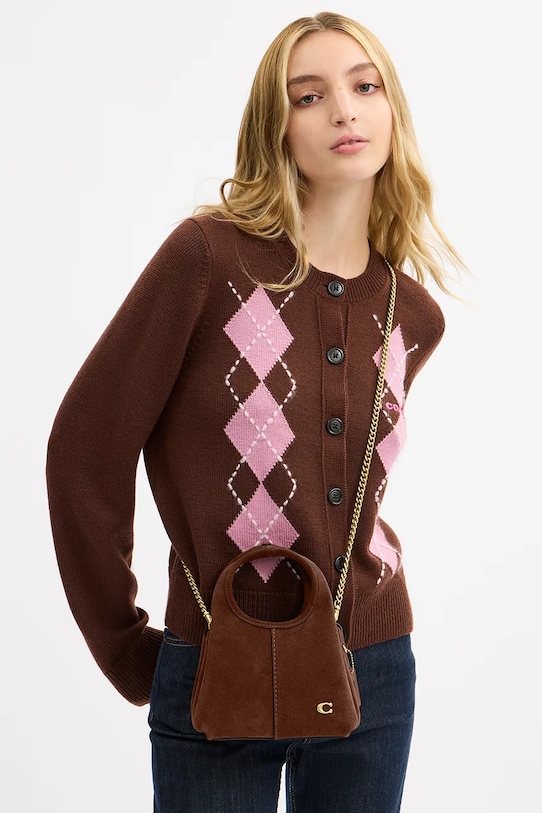 Coach torebka zamszowa Lana 19 CCY33