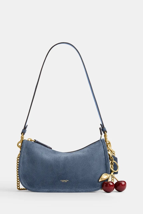 Coach torebka zamszowa Suede Waverly CDD78