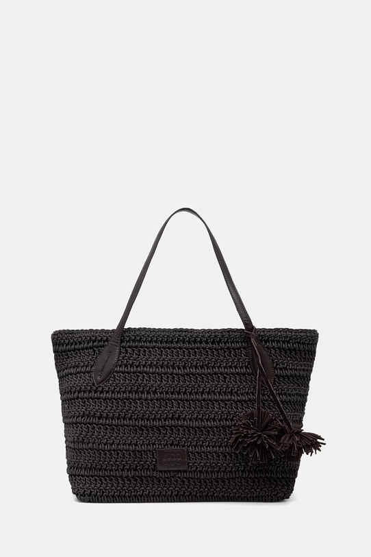Pedro del Hierro torebka shopper damska bawełniana czarny 1113591