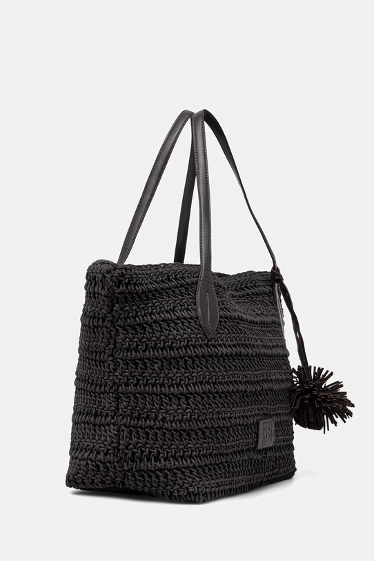 Pedro del Hierro torebka shopper damska bawełniana 1113591 czarny SS26