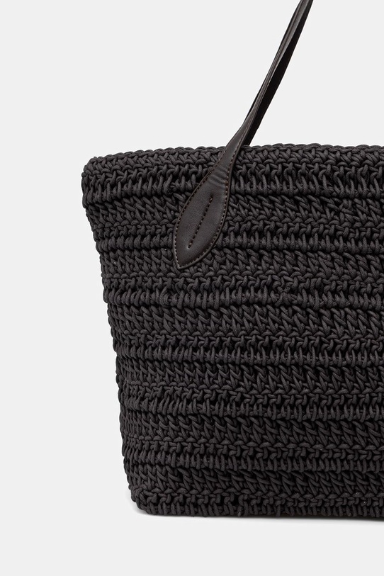 Akcesoria Pedro del Hierro torebka shopper damska bawełniana 1113591 czarny