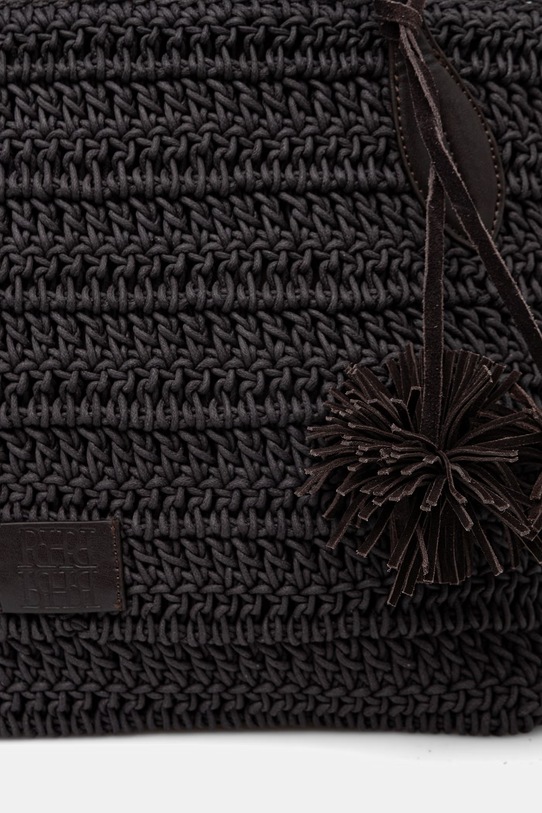 Pedro del Hierro torebka shopper damska bawełniana czarny 1113591