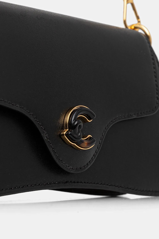 Coccinelle torebka skórzana czarny E5.U4G.27.01.01