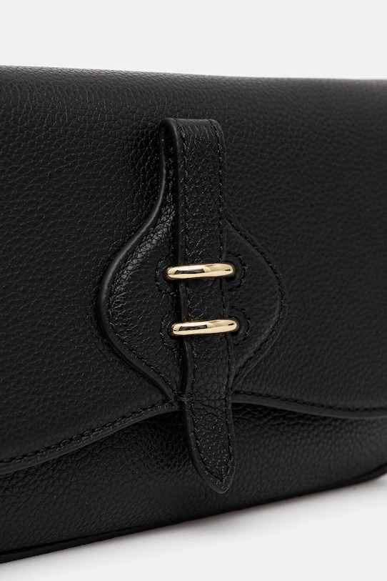 Coccinelle torebka skórzana MAVERY czarny E5.U7F.55.01.01