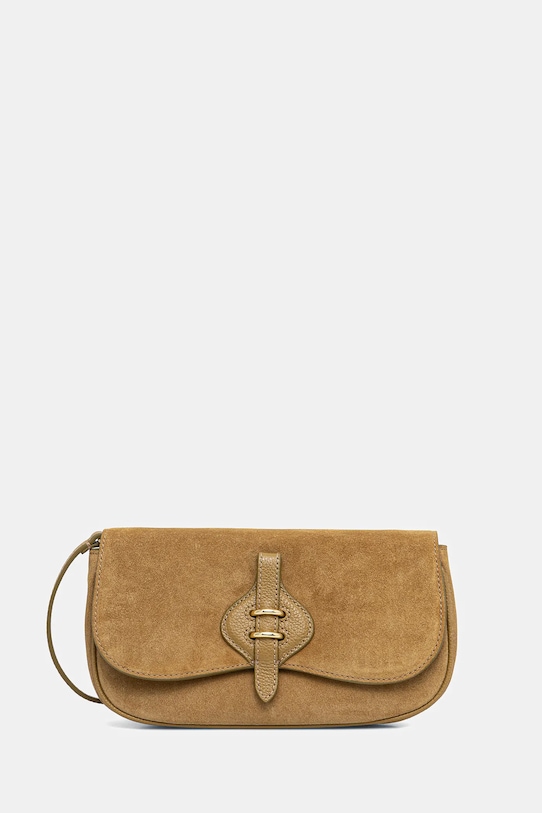 Τσάντα σουέτ Coccinelle λείο δέρμα πράσινο E5.U7H.55.01.01