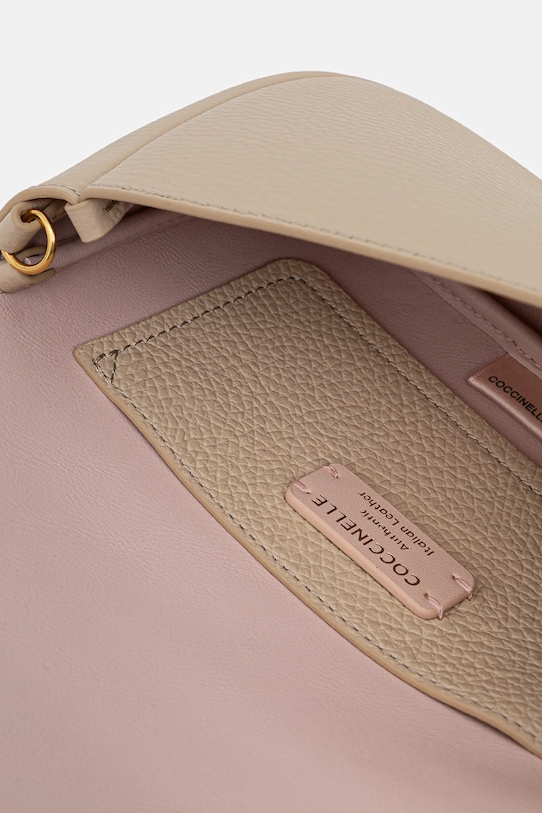 Coccinelle torebka skórzana E5.U4K.52.01.01 beżowy