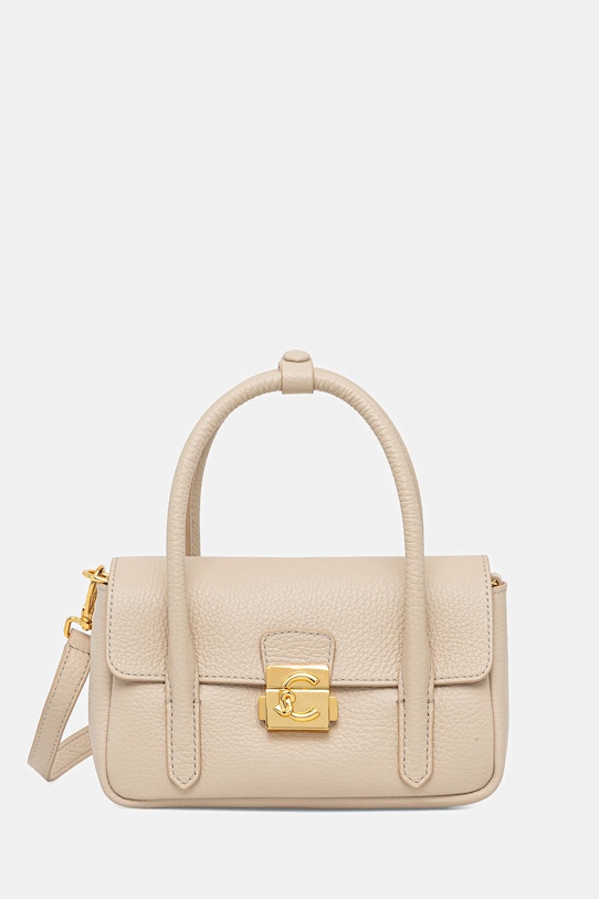 Coccinelle torebka skórzana skóra licowa beżowy E5.U4K.58.01.01
