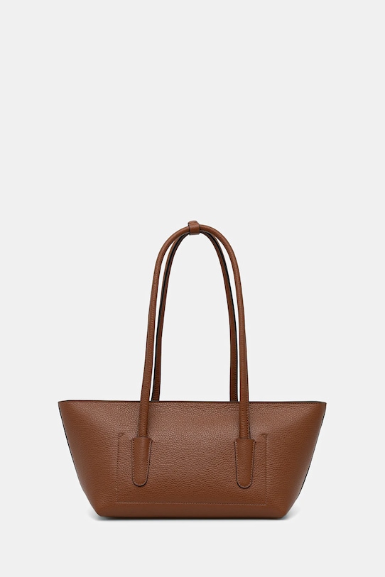 Akcesoria Coccinelle torebka skórzana DOUBLE BEAT E1.T8A.11.03.01 brązowy