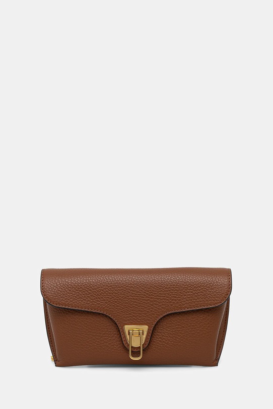 Coccinelle torebka skórzana DOUBLE BEAT brązowy E1.T8A.11.03.01