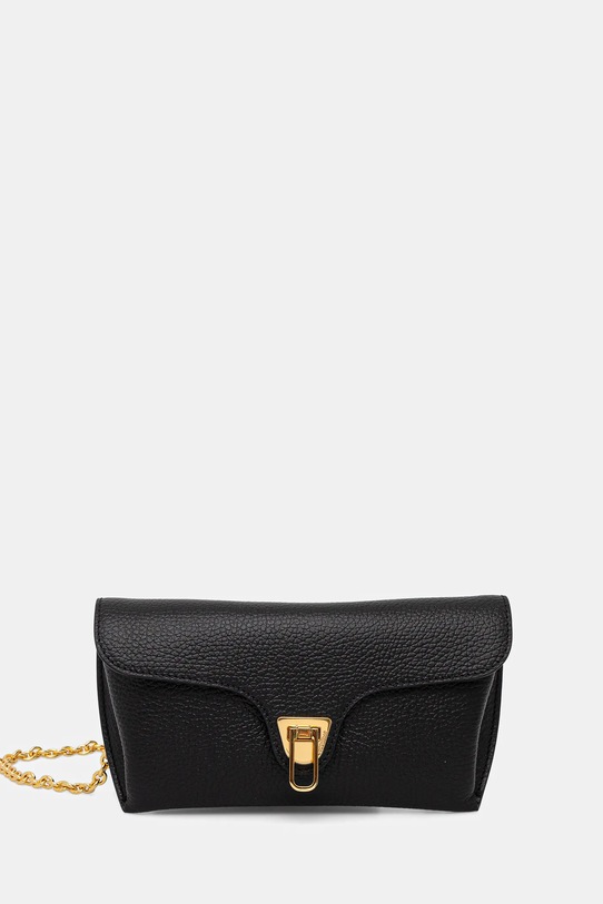 Coccinelle torebka skórzana DOUBLE BEAT czarny E1.T8A.11.03.01