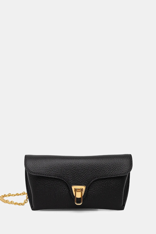Coccinelle torebka skórzana DOUBLE BEAT czarny E1.T8A.11.03.01