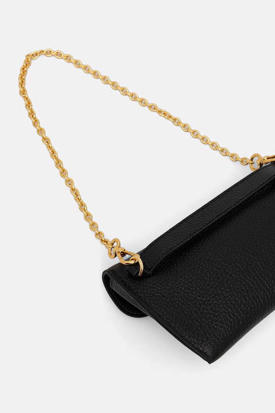 Coccinelle torebka skórzana DOUBLE BEAT E1.T8A.11.03.01 czarny