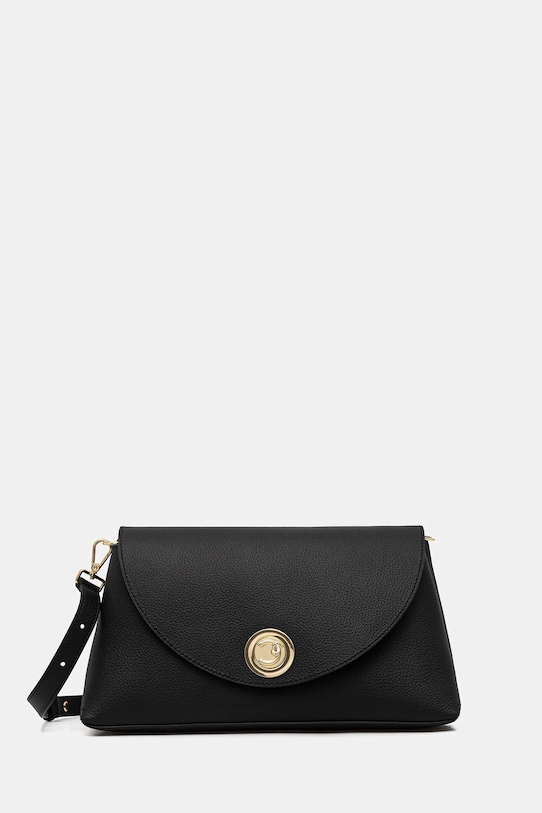Kožená kabelka Coccinelle NIKLA usňová koža čierna E1.TOA.12.01.01