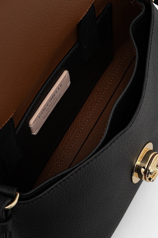 Kožená kabelka Coccinelle NIKLA E1.TOA.18.02.01 čierna