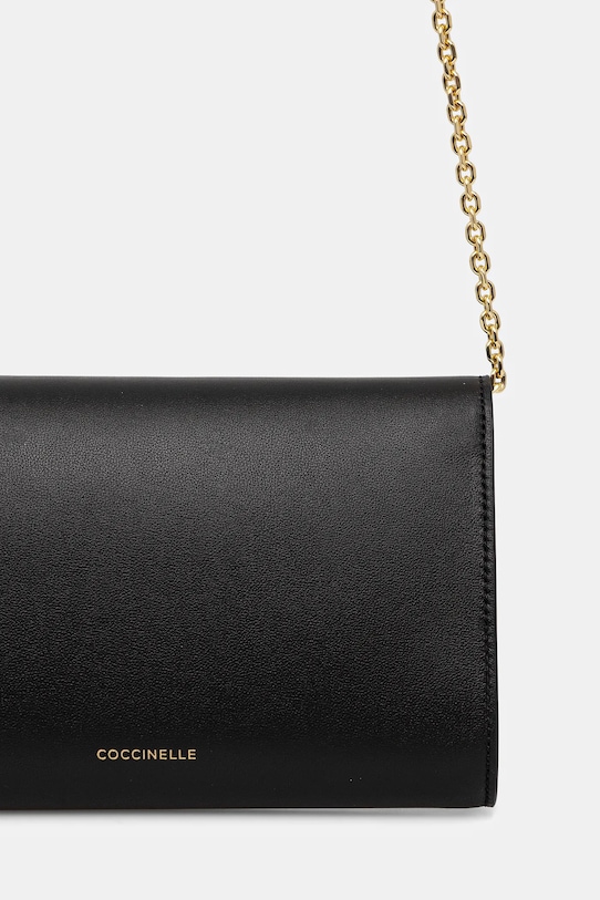 Akcesoria Coccinelle torebka skórzana NIKLA SMOOTH E1.TOB.15.01.01 czarny