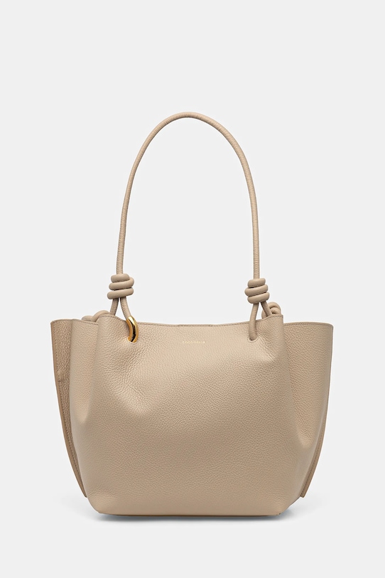 Αξεσουάρ Δερμάτινη τσάντα Coccinelle FINN E1.U07.11.02.01 μπεζ