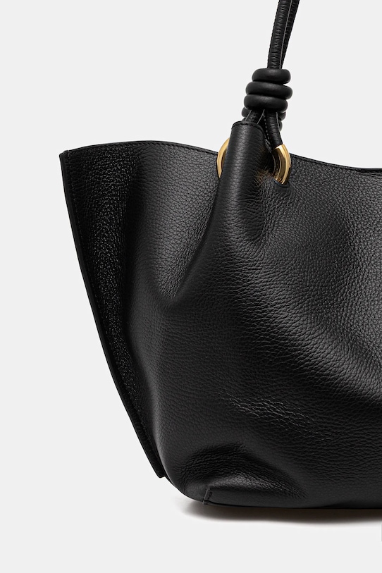 Coccinelle torebka skórzana FINN czarny E1.U07.11.02.01