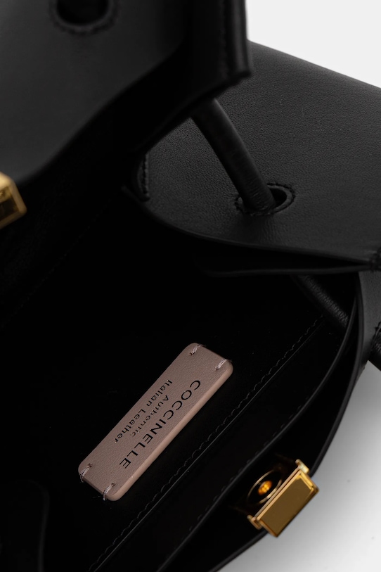 Coccinelle torebka skórzana KAMY czarny E1.U2L.11.03.01