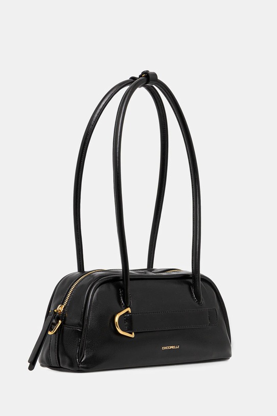 Coccinelle torebka skórzana PAKI SHINY SMOOTH E1.U4B.12.02.01 czarny SS26