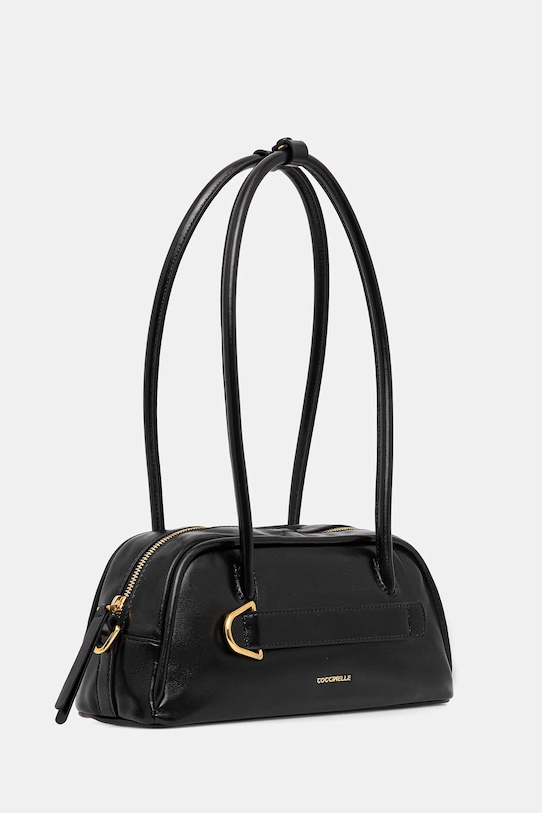 Coccinelle torebka skórzana PAKI SHINY SMOOTH E1.U4B.12.02.01 czarny SS26