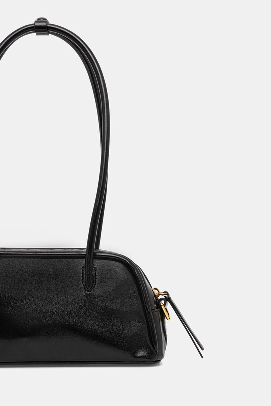 Akcesoria Coccinelle torebka skórzana PAKI SHINY SMOOTH E1.U4B.12.02.01 czarny